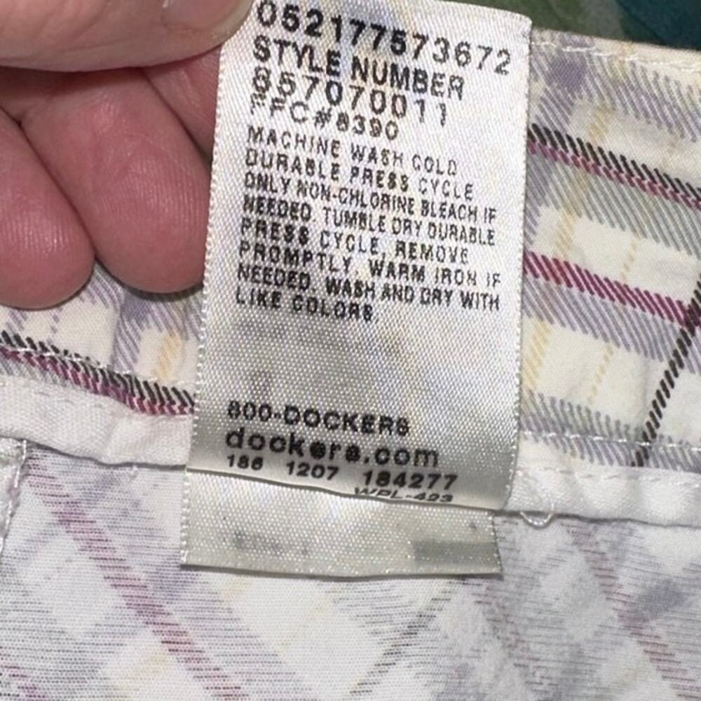 Dockers Plaid Skort Womens Size 8 Golf Tennis Casual Stretch - Picture 6 of 6